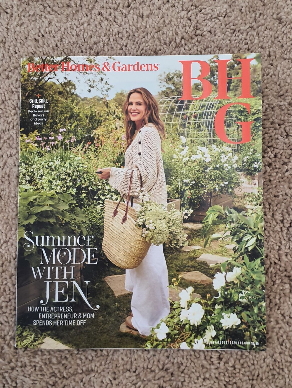 BHG Better Homes & Gardens Magazine July August 2026 NEW Jennifer Garner Recipes